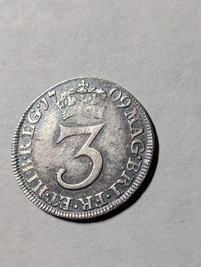 Silver 3D Queen Anne 1709