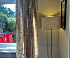 Custom made pencils pleat linen curtains
