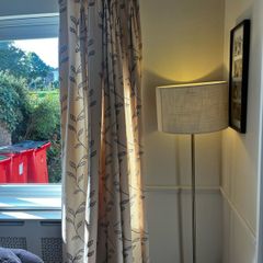 Custom made pencils pleat linen curtains
