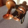 5 Vintage brass copper jugs. Image 6