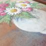 Vintage Vase of Flowers, original Oil on Canvas, signed  framed, 13,5" x 11,5" Image 10