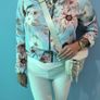 Floral zip sweatshirt Image 9