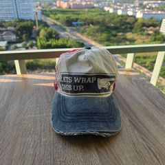 Lets Wrap It Up Castano Distressed Trucker Cap Hat