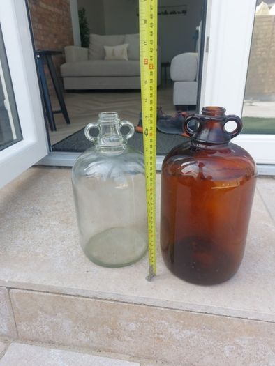 glass jugs x 2
