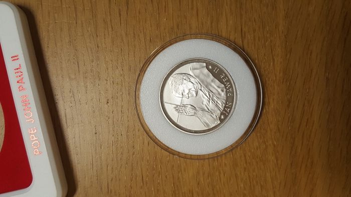 Poland 10000 zloty John Paul II 1988 rare silver coin