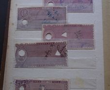 A nice collection of Stamps from India: service and other fees stamps