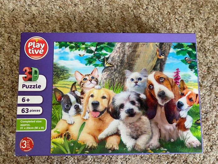 Play tive 3D Cats & Dogs Jigsaw Puzzle - see 2 pics