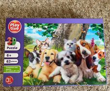 Play tive 3D Cats & Dogs Jigsaw Puzzle - see 2 pics
