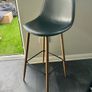 High Bar Table - 4x Leather Stools Image 5