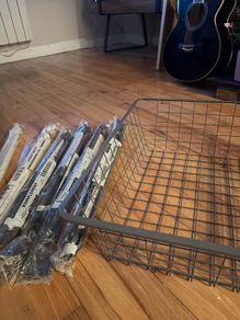 Ikea wire basket drawers for wardrobes, including brackets.