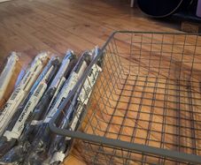 Ikea wire basket drawers for wardrobes, including brackets.
