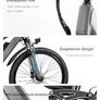 CMACEWHEEL TP26 Mini 750W Electric Trekking Bike Image 4