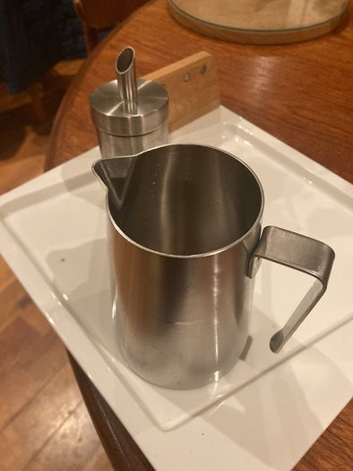Zack 18 - 10 Stainless Steel Jug and Matching Sugar Holder with funnel