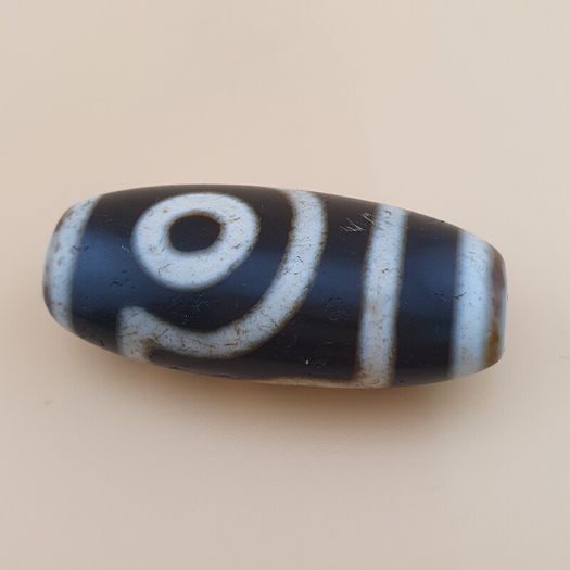Himalayan Tibetan Beautiful 2 Eyes Vintage Agate Dzi Bead Amulet