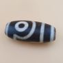 Himalayan Tibetan Beautiful 2 Eyes Vintage Agate Dzi Bead Amulet Image 2