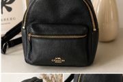 genuine Coach mini pack pack- pebble black