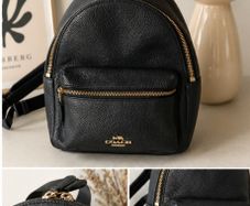 genuine Coach mini pack pack- pebble black