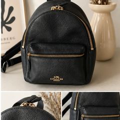 genuine Coach mini pack pack- pebble black