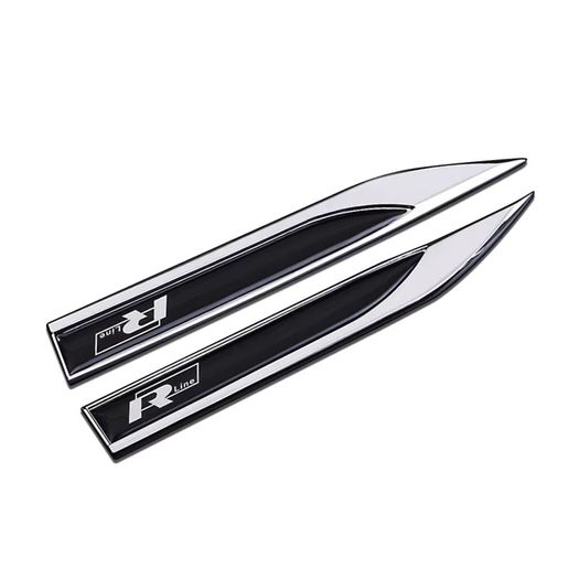 2pcs 3D Metal Rline R line Logo Car Fender Side Wing Emblem Badge Sticker For VW Golf 7 MK7 Golf 6 MK6 Tiguan Polo CC Jetta