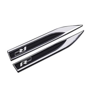 2pcs 3D Metal Rline R line Logo Car Fender Side Wing Emblem Badge Sticker For VW Golf 7 MK7 Golf 6 MK6 Tiguan Polo CC Jetta