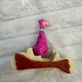 Burger King The Flintstones Rollers 1993 Pt 4 Dino Part is Missing Approx. 8 cm. Used Please see photos Image 5