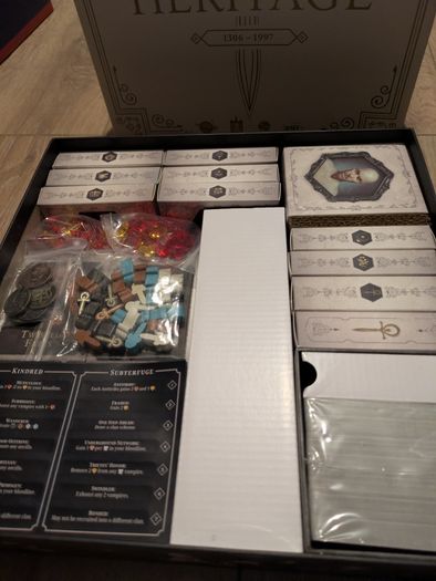 Vampire The Masquerade Heritage Kickstarter Legacy Board Game Complete