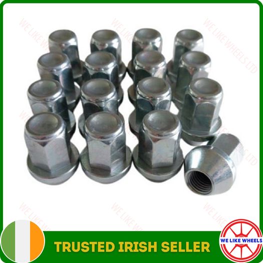 16 x Tapered M12 x 1.5 Wheel NUTS 17mm HEX (CC16) Delivery