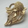 "Forest Fairy" vintage Art Nouveau-style brooch. Image 2