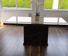 marble dining table with 6 chairs