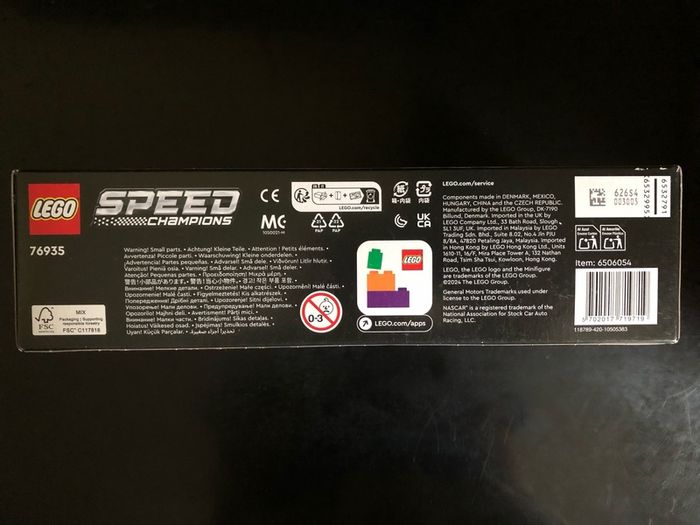 Lego NASCAR Next Gen Chevrolet Camaro ZL1 76935 Speed Champions