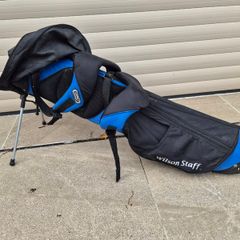 Wilson Staff Golf Stand Bag Black & Blue with Built-In Legs