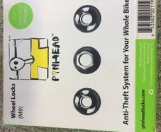 Pinhead security nut pair (9mm)