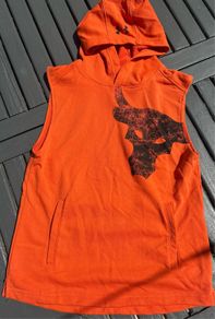 Under Armour Orange Sleeveless Top - Size YLG (Approx Age 12-14 yrs)
