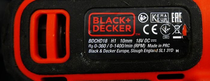 Black+Decker BDCHD18 cordless hammer drill