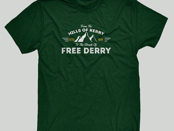 Free Derry T-Shirt (Small to 5XL)