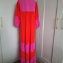 Pink and Orange Striped Maxi Dress Image 8