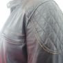 men's retro biker leather jacket Image 5