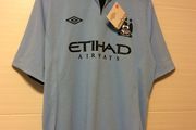 Manchester City Jersey. Season 2012/2013. Official Umbro Mens Home Jersey. Authentic Original From 2012. Not A Modern Day Remake.