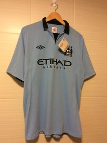 Manchester City Jersey. Season 2012/2013. Official Umbro Mens Home Jersey. Authentic Original From 2012. Not A Modern Day Remake.