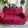 2 Seater Red Couch Image 2