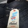 Mini Rebel Denim Black Shirt. S. 9-12  B.N.W.T Image 4