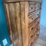 Solid wood tall boy and 2 lockers Image 2