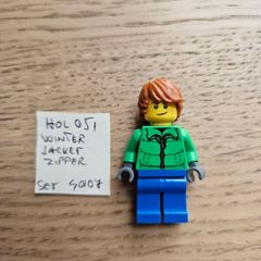 lego hol051 winter jacket zipper, set 40107