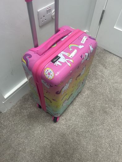 Free unicorn suitcase