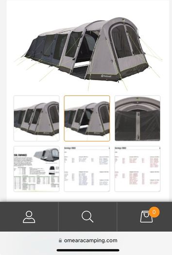 Outwell Universal Awning size 6 Awning Only no tent