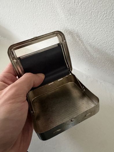 Vintage Art Deco Automatic Cigarette Rolling Tin Box - Mascot / Rizla Style