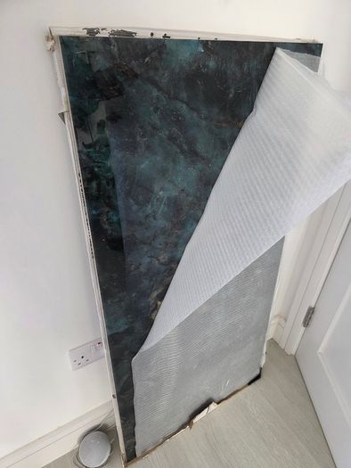 3x Luxury Cosmo Aqua Polished Porcelain Tiles (2.16 sqm) BRAND NEW