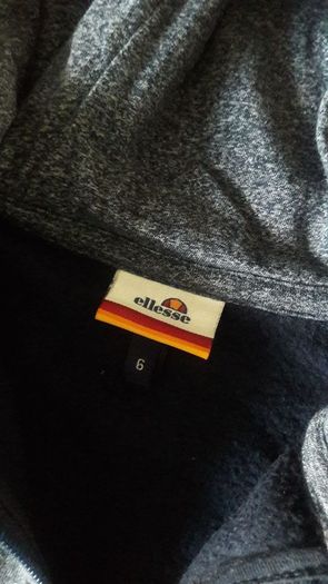 Ellesse navy two tone hoodie size uk6