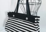 Armani Jeans Nautical Striped Tote Bag