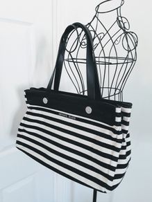Armani Jeans Nautical Striped Tote Bag